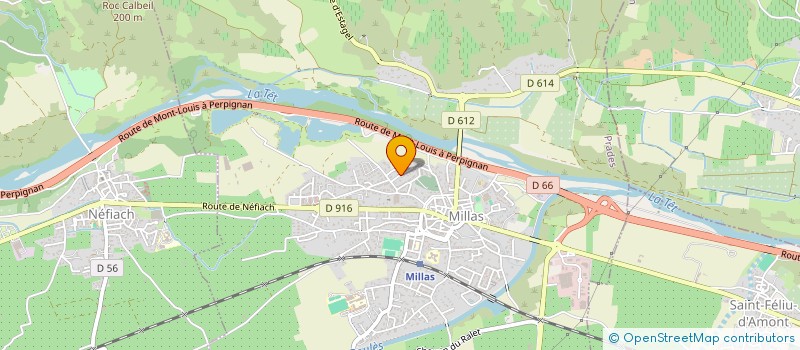 localisation de l'entreprise FAMILY CB  MILLAS