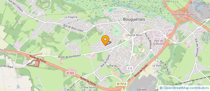 localisation de l'entreprise FAMILY COURTAGE à BOUGUENAIS