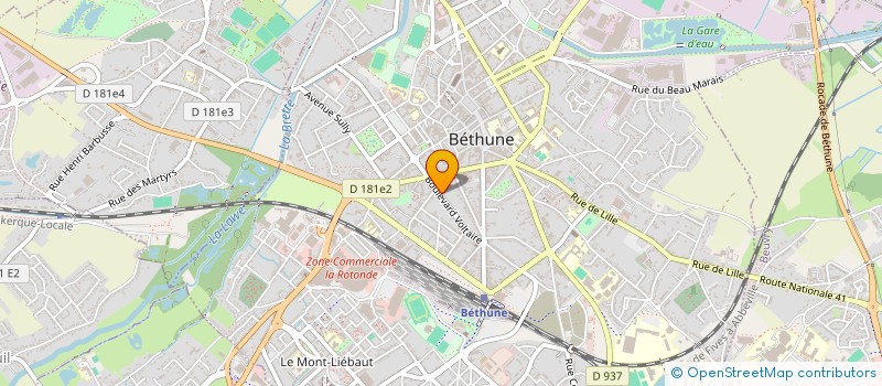 localisation de l'entreprise FAMILY FIT à BETHUNE