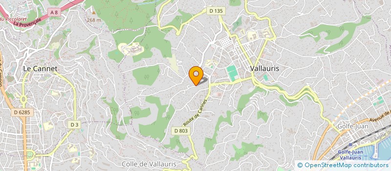 localisation de l'entreprise FAMILY FRANCHISE  VALLAURIS