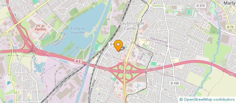 localisation de l'entreprise FAMILY FRITES  VALENCIENNES