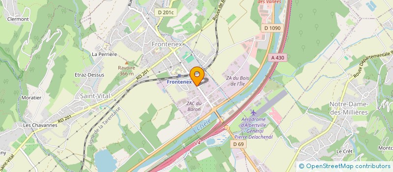 localisation de l'entreprise FAMILY HACHE  FRONTENEX