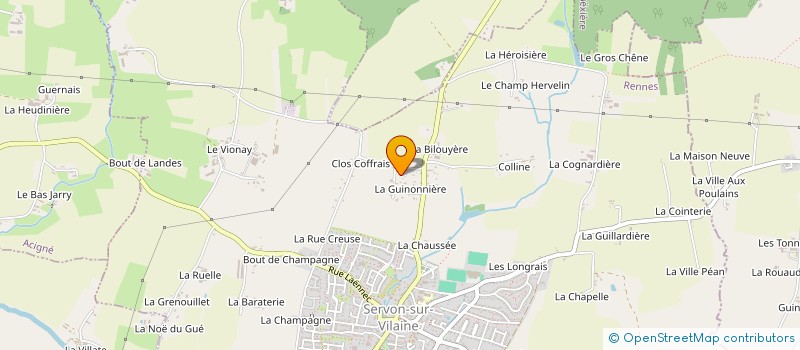 localisation de l'entreprise FAMILY HOME FREREUX  SERVON-SUR-VILAINE