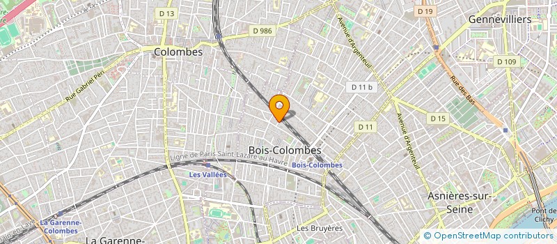 localisation de l'entreprise FAMILY II à BOIS-COLOMBES