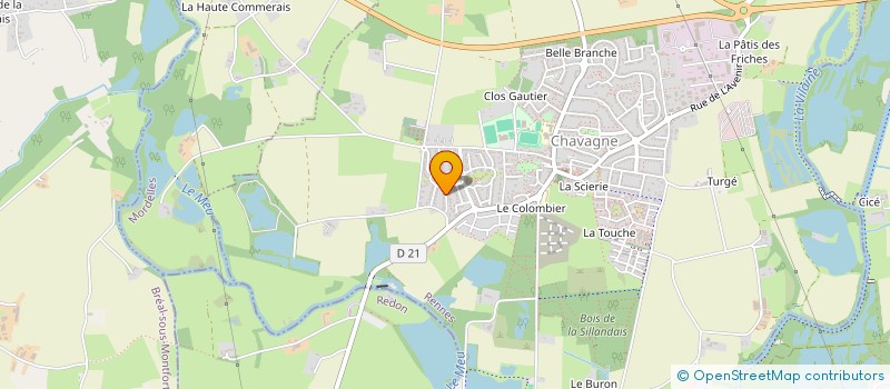 localisation de l'entreprise FAMILY INVEST  CHAVAGNE