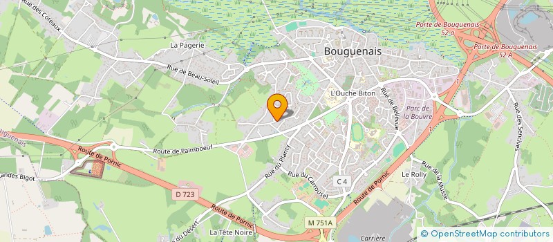 localisation de l'entreprise FAMILY INVEST à BOUGUENAIS