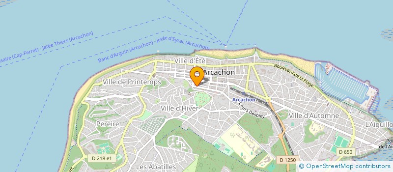 localisation de l'entreprise FAMILY INVESTISSEMENT à ARCACHON