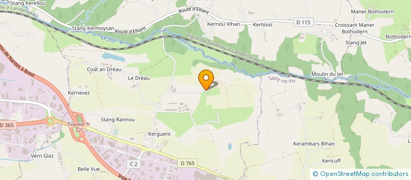localisation de l'entreprise FAMILY.KER  ST EVARZEC