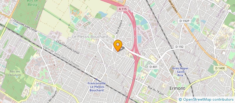 localisation de l'entreprise FAMILY LAVERIE à PLESSIS-BOUCHARD (LE)