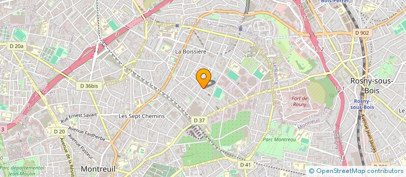 localisation de l'entreprise FAMILY N&V à MONTREUIL
