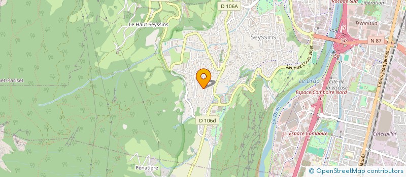 localisation de l'entreprise FAMILY NETSERVICES à SEYSSINS