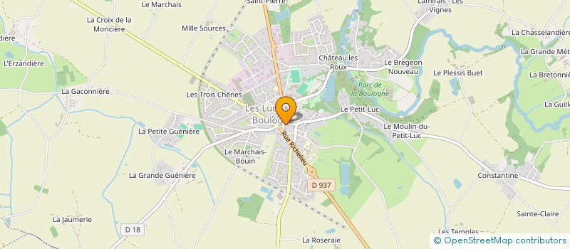 localisation de l'entreprise FAMILY PIZZAS à LES LUCS-SUR-BOULOGNE