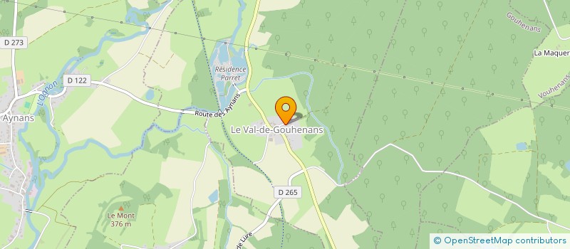 localisation de l'entreprise FAMILY PORTE  LE VAL-DE-GOUHENANS