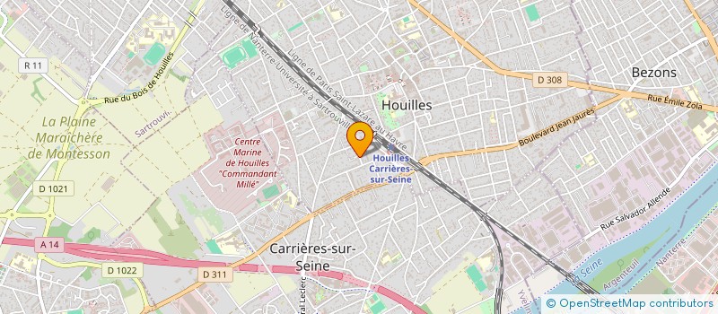 localisation de l'entreprise FAMILY'S GROUPE  HOUILLES