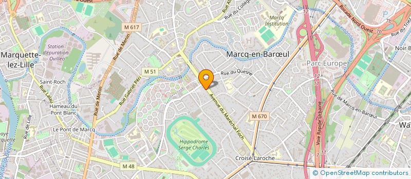 localisation de l'entreprise FAMILY TEAM à MARCQ-EN-BARŒUL