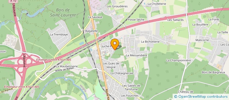 localisation de l'entreprise FAMILY TESSIER à VEIGNE