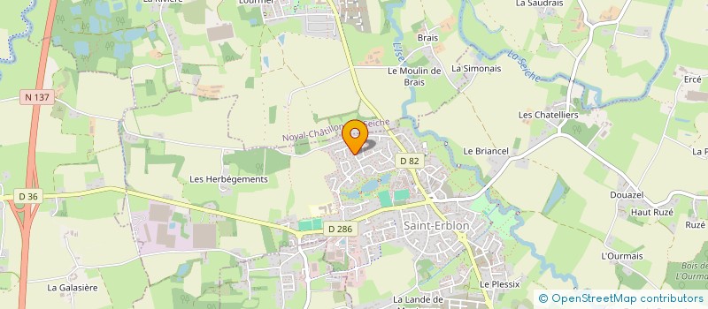 localisation de l'entreprise FAMILY TRICHASSON INVEST (FTI)  SAINT-ERBLON