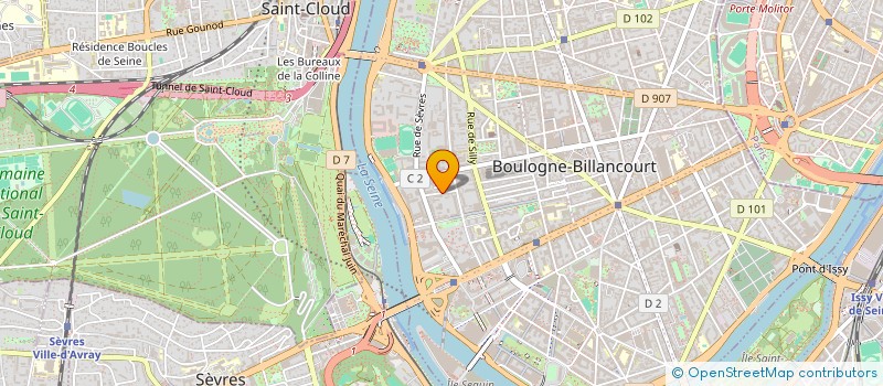 localisation de l'entreprise FAMILY'Z à BOULOGNE-BILLANCOURT