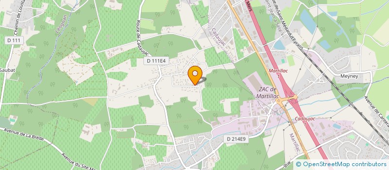 localisation de l'entreprise FAMILYDASS  MARTILLAC