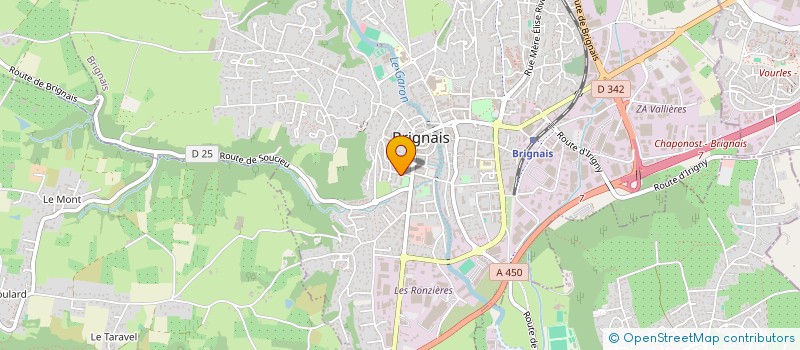 localisation de l'entreprise FAMILYDOG à BRIGNAIS