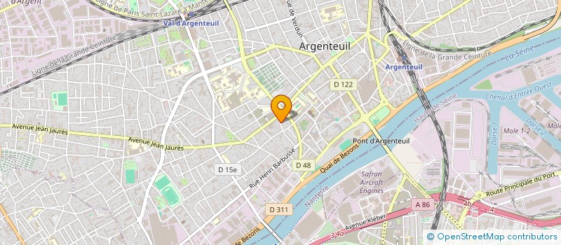 localisation de l'entreprise FAMILYSERV à ARGENTEUIL