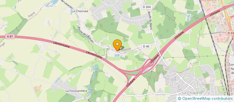 localisation de l'entreprise FAMILYTOMS  LA CHAPELLE-SAINT-AUBIN