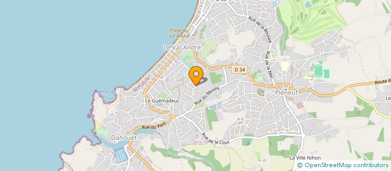 localisation de l'entreprise FAMILYVAL  PLENEUF-VAL-ANDRE