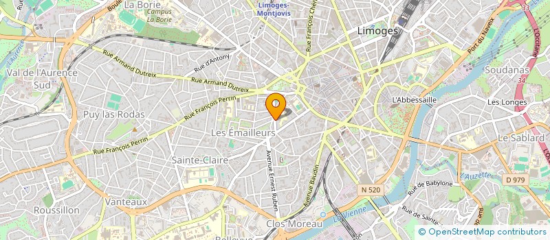 localisation de l'entreprise FAMIREL à LIMOGES