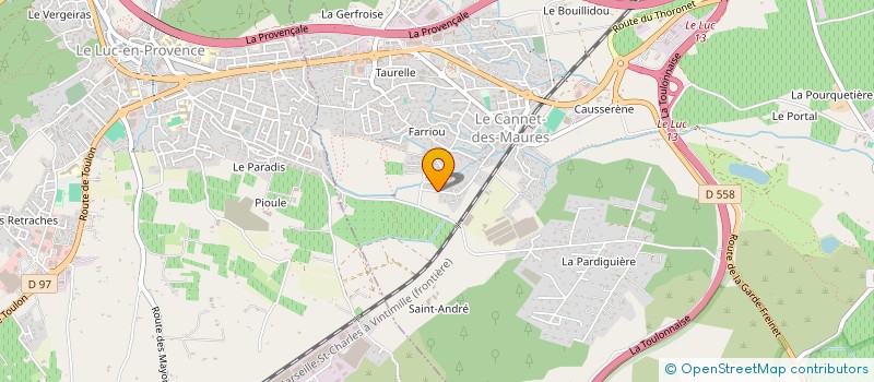 localisation de l'entreprise FAMIRIVA  LE LUC