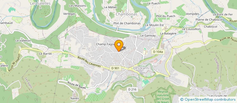 localisation de l'entreprise FAMIWAL à LES VANS