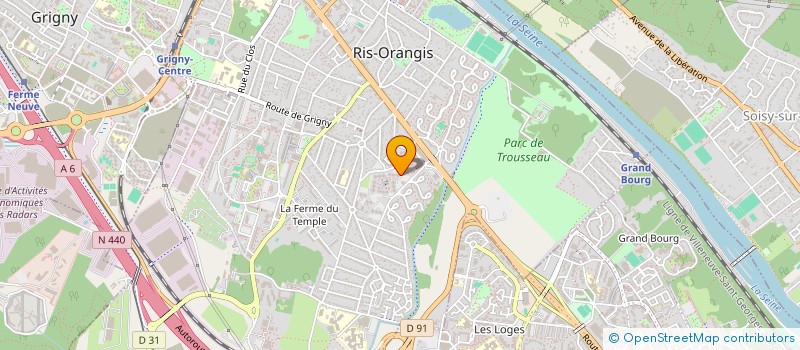 localisation de l'entreprise FAMLAC à RIS-ORANGIS