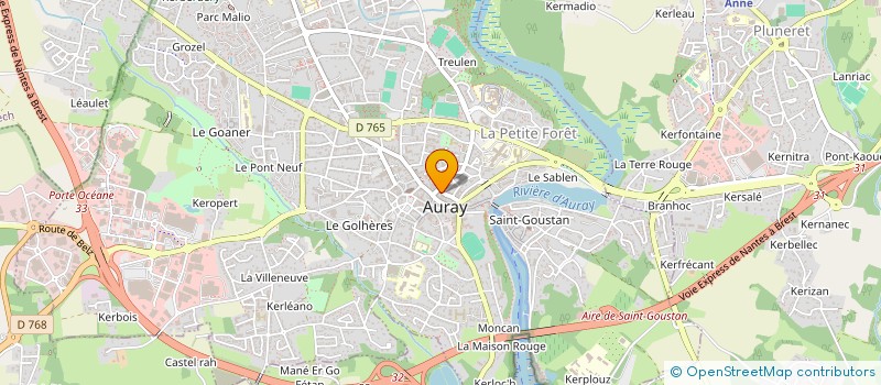 localisation de l'entreprise FAMMARY à AURAY