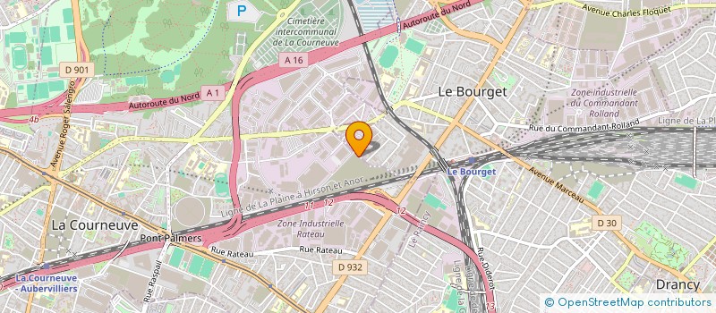 localisation de l'entreprise FAMODE à LA COURNEUVE