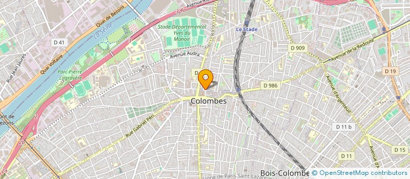 localisation de l'entreprise FAMOR S A à COLOMBES