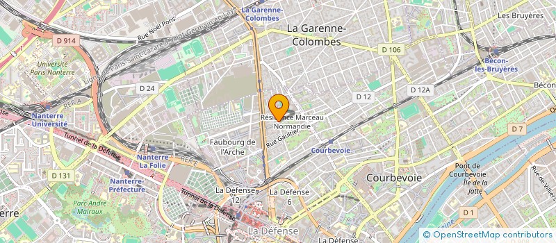 localisation de l'entreprise FAMORODI à COURBEVOIE