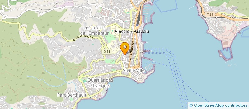 localisation de l'entreprise FAMOSO à AJACCIO