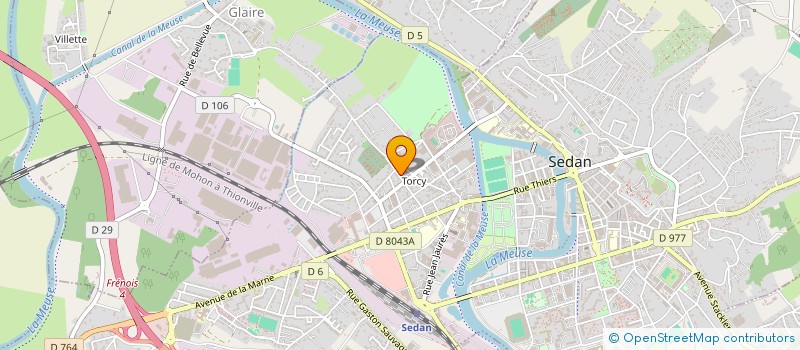 localisation de l'entreprise FAMPO  SEDAN