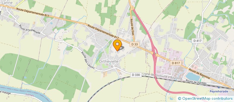 localisation de l'entreprise FAMS  ORTHEVIELLE