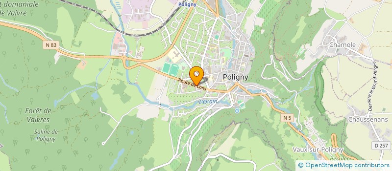 localisation de l'entreprise FAMV  POLIGNY