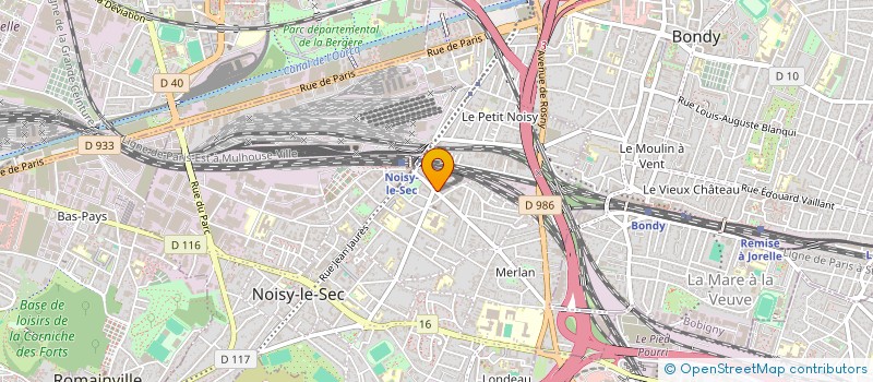 localisation de l'entreprise FAMY à NOISY-LE-SEC