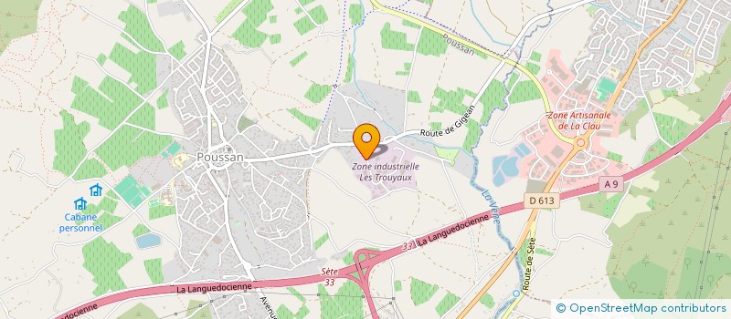 localisation de l'entreprise FAMYLOC  POUSSAN