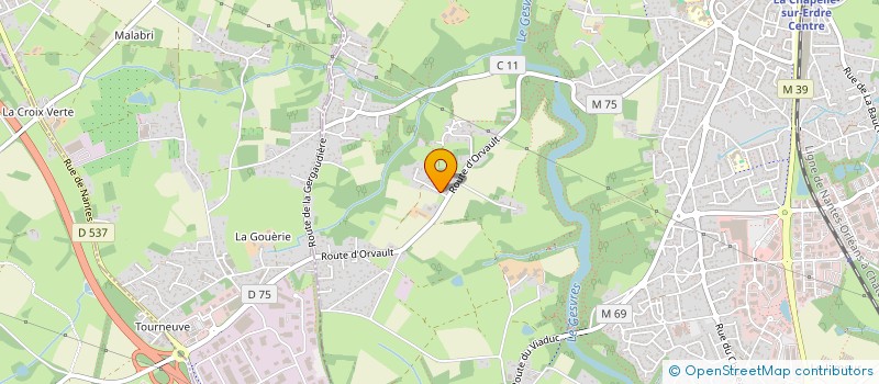 localisation de l'entreprise FAN CLUB JEROME RICHARD  LA CHAPELLE-SUR-ERDRE