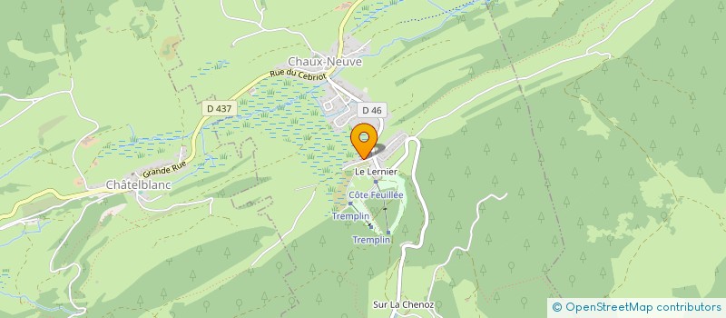 localisation de l'entreprise FAN-CLUB JOSEPHINE PAGNIER  CHAUX-NEUVE