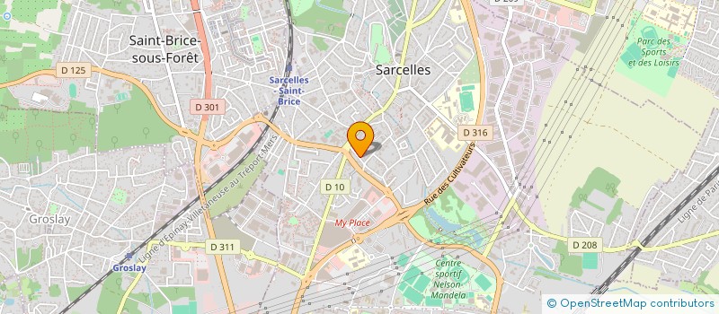 localisation de l'entreprise FAN D'ELLE à SARCELLES
