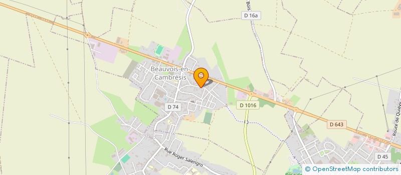 localisation de l'entreprise FAN LOISIRS à BEAUVOIS-EN-CAMBRESIS
