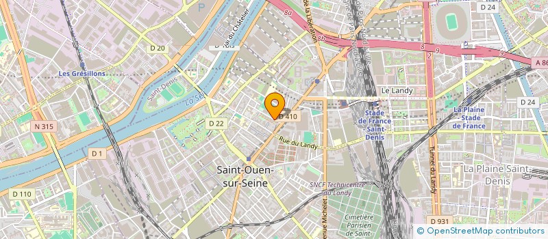 localisation de l'entreprise FAN SERVICES à SAINT-OUEN-SUR-SEINE