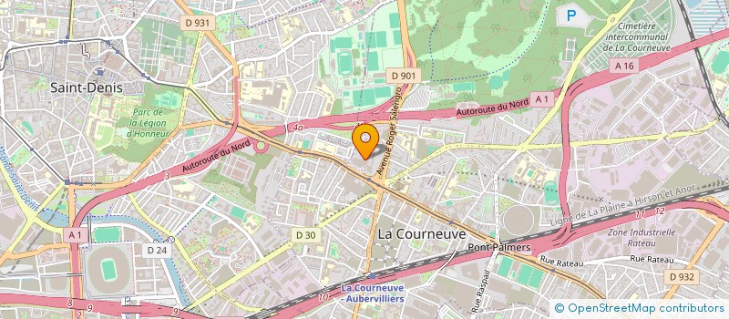 localisation de l'entreprise FAN VTC à LA COURNEUVE