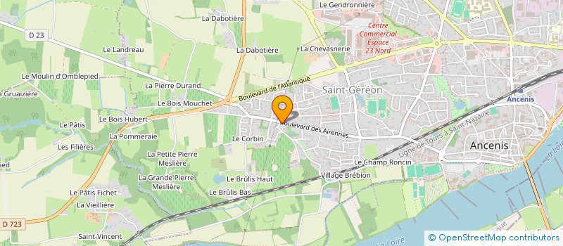 localisation de l'entreprise FAN2PERLES  ANCENIS-SAINT-GEREON