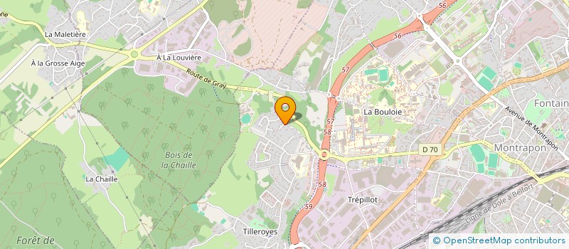 localisation de l'entreprise FANA.J  BESANCON