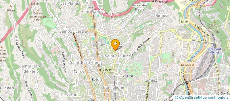 localisation de l'entreprise FANACOL à NICE